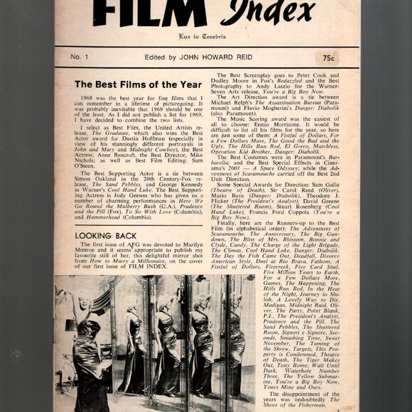 Film Index No. 1, 4 & 7 Edited By John Howard Reid Vintage Cinema Magazine 1960s - Picture 5 of 6